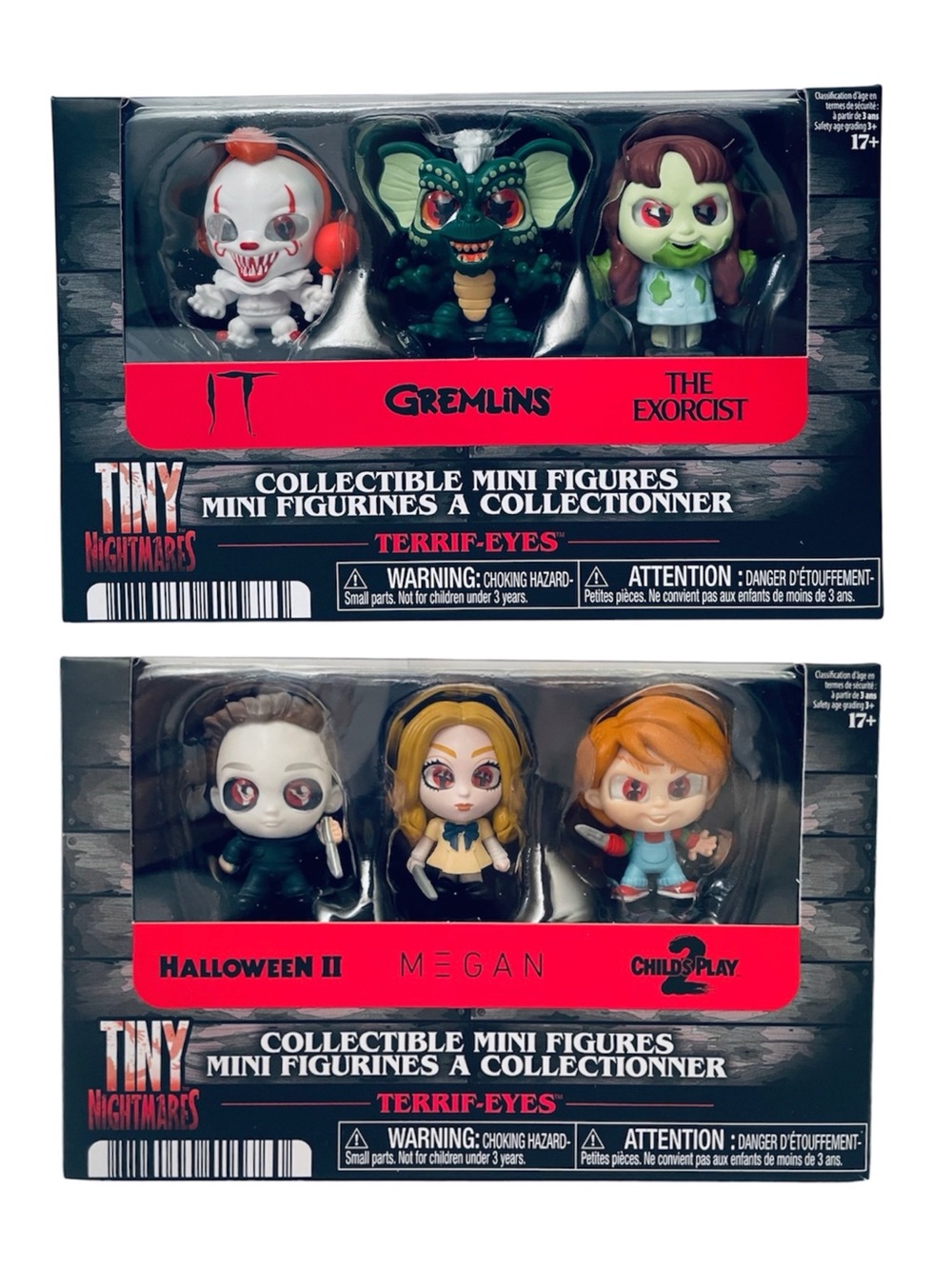 Tiny Nightmares Halloween Michael Myers M3GAN Chucky Pennywise Gremlins Exorcist